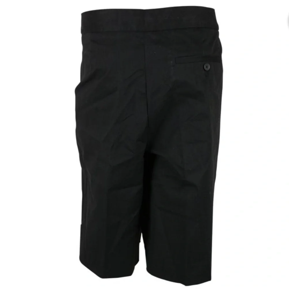 Jones New York Bermuda Shorts Navy Twill Cotton Blend Stretch Shorts w/Side Slit - Picture 2 of 13